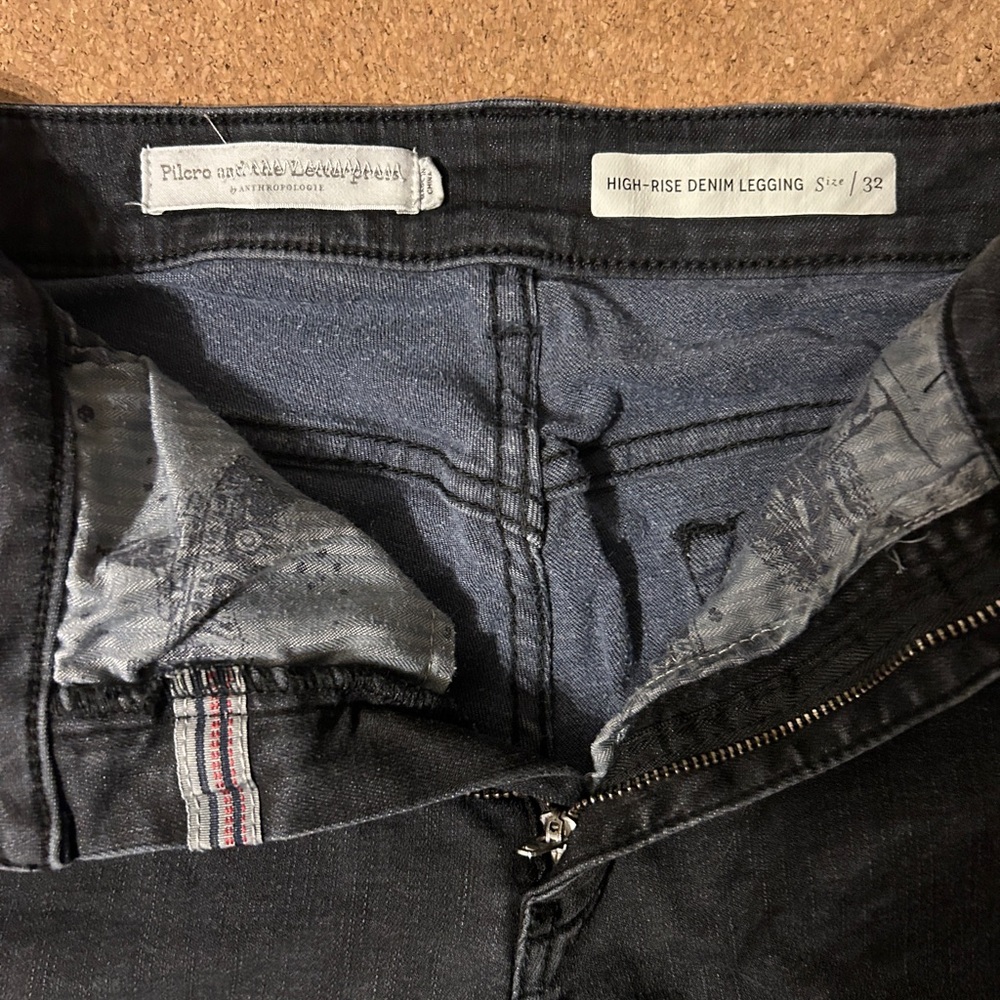 Anthropologie Pilcro Black Straight Leg Jeans